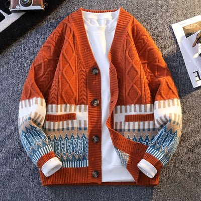 All-match Loose Color Warm Coat