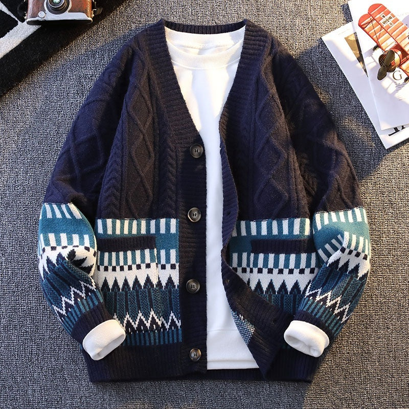 All-match Loose Color Warm Coat