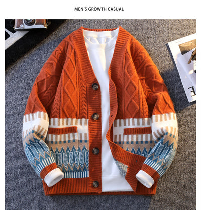 All-match Loose Color Warm Coat