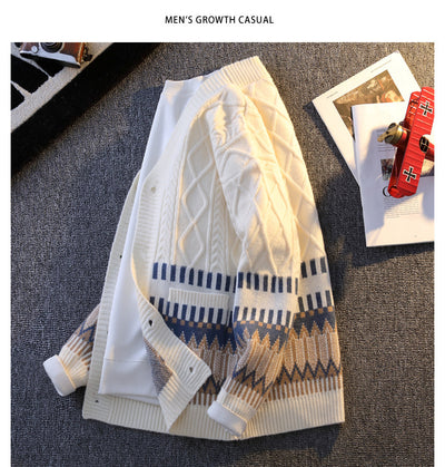 All-match Loose Color Warm Coat