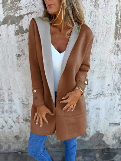 Cardigan Hooded Coat