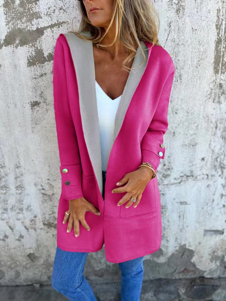 Cardigan Hooded Coat