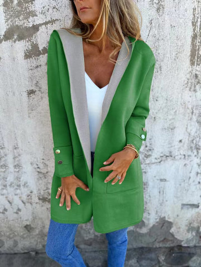Cardigan Hooded Coat