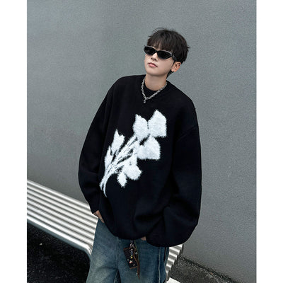 New American Retro Brocade Sweater