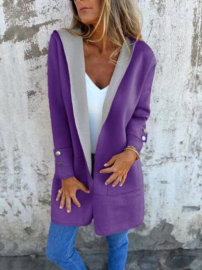 Cardigan Hooded Coat