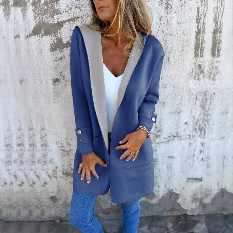 Cardigan Hooded Coat