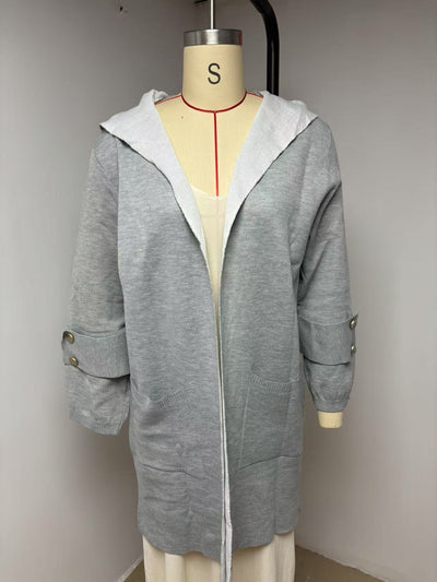 Cardigan Hooded Coat
