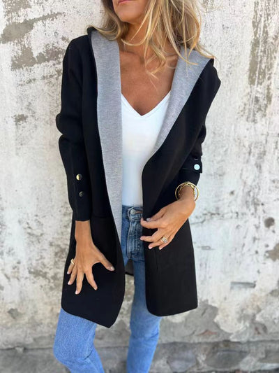 Cardigan Hooded Coat