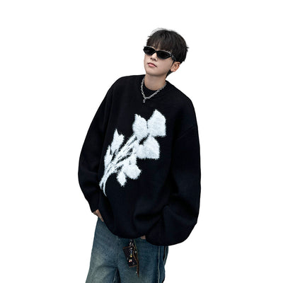 New American Retro Brocade Sweater