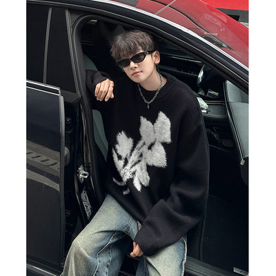 New American Retro Brocade Sweater