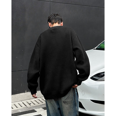 New American Retro Brocade Sweater