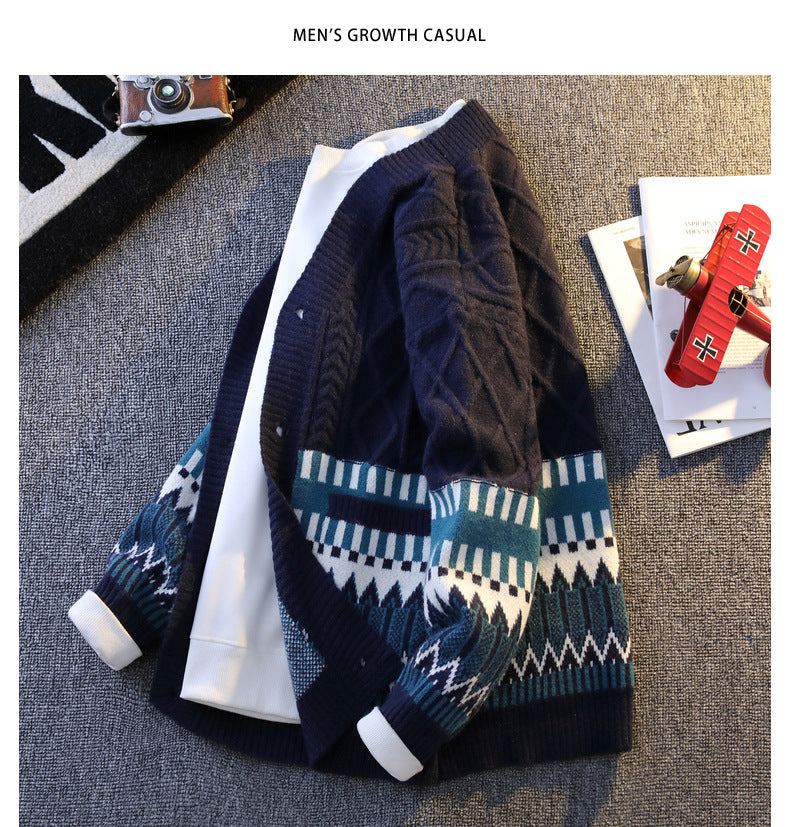 All-match Loose Color Warm Coat