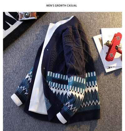 All-match Loose Color Warm Coat