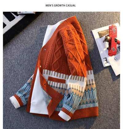 All-match Loose Color Warm Coat